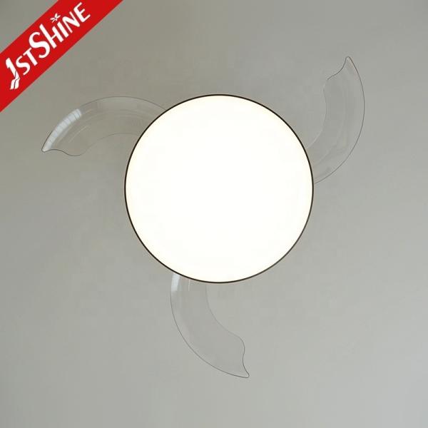 Estilo moderno 2- 1stshine Ventilador de teto LED com controle remoto e design retrátil