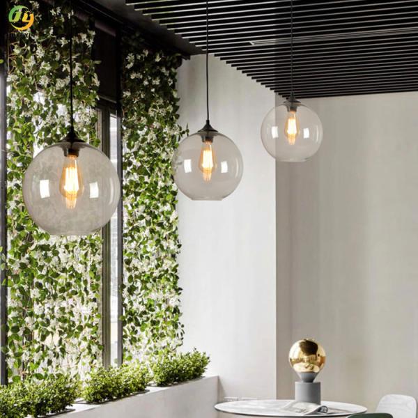 40W E26 Glass Nordic Pendant Light  For Hotel / Showroom / Bedroom