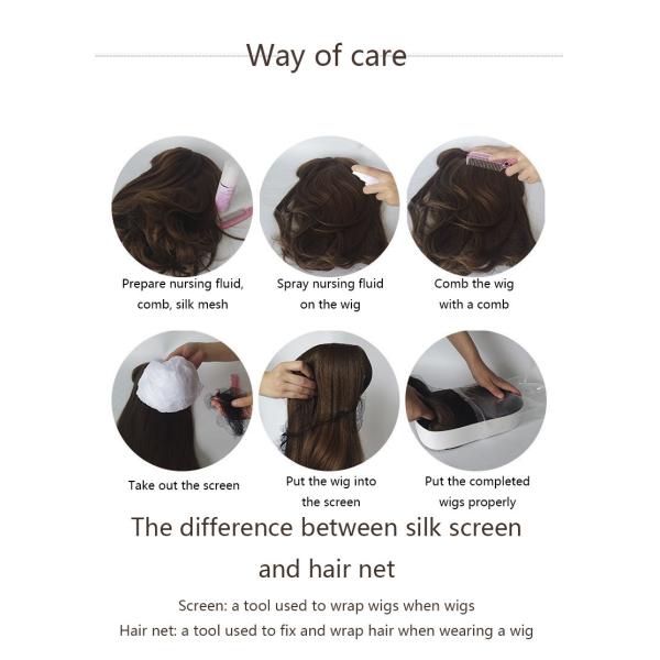 Ladies Fluffy Short Synthetic Wigs High Temperature Wire