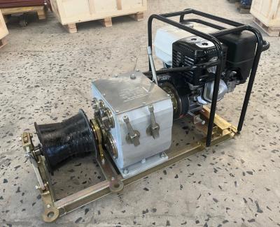 8Ton Gasoline Engine Powered Winch For assembling towers/pulling/lifting heavy objects