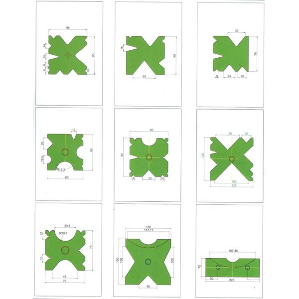 дно стальной пластины длины Toolings 3.2M тормоза прессы 42CrMo LVD гнуть умирает