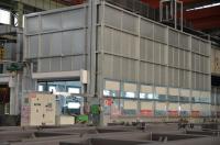 Cabina de pintura de fabricación de metal con demostración de ventana de vidrio de sitio de estructura de acero fuerte
