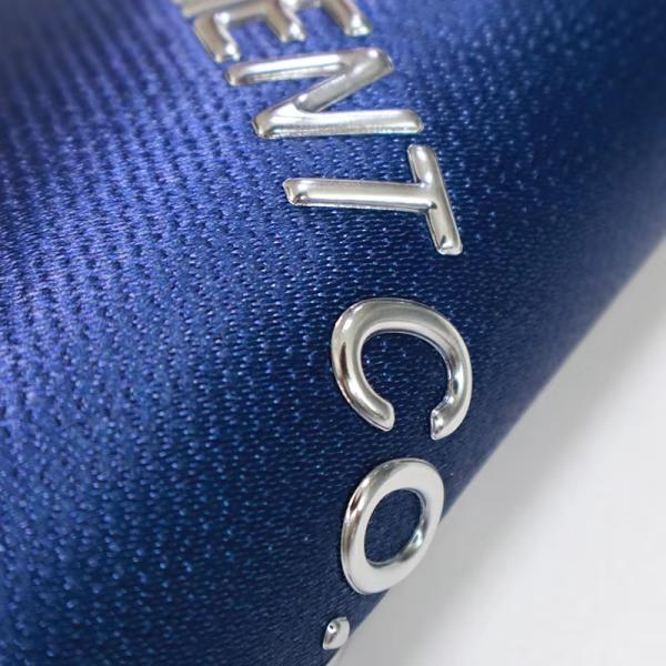 Custom 3D TPU Heat Transfer Patches Silver TPU High Frequency Label For T-Shirts Sportswear