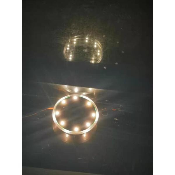 Solar floor Lights, 8 LED Outdoor Solar Disk Lights, Waterproof In-Ground Lights, Solar Garden Lights, Landscape Lights