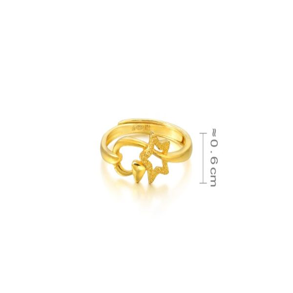 Anillos clásicos de oro fino para mujeres