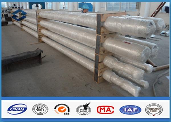 ASTM A 123 Standard Hot dip Galvanized Metal Utility Pole 8M - 10M Height