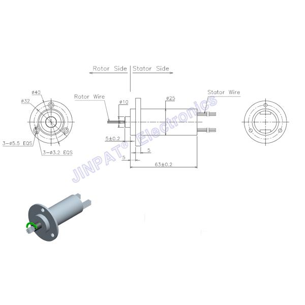 Capsule Slip Ring 56 Circuits 2A LPC063-56A