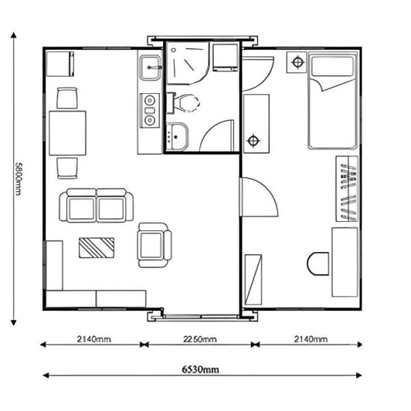 Galvanized Steel Expandable Prefab Home Customized Luxury