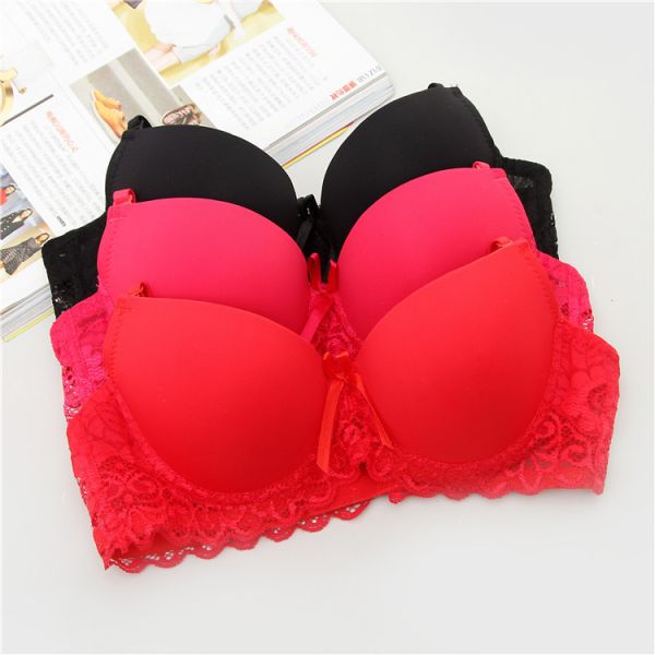 Wholesale Smooth Lace Bra Japanese Girls Underwear Thin AB Cup Small Breasts Gathered Sexy Ladies Bra Summer