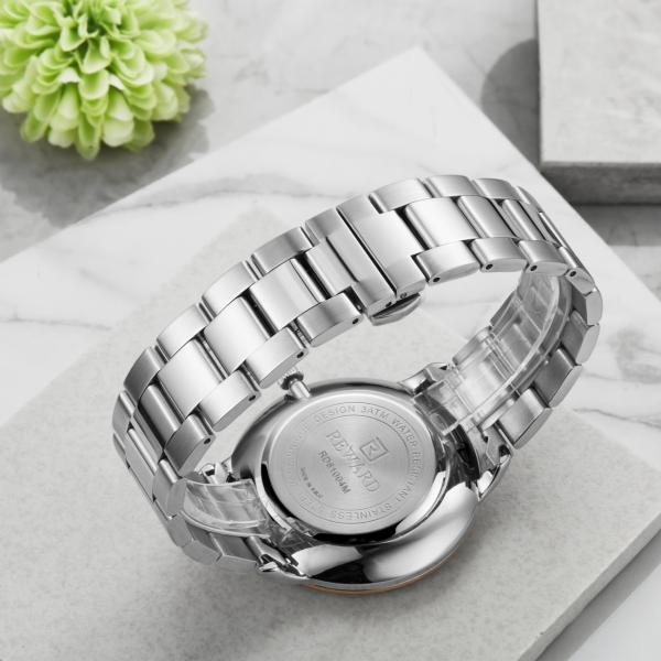 PVD Coating Color Mens Stainless Steel Chronograph Watches , Metal Mens Watches