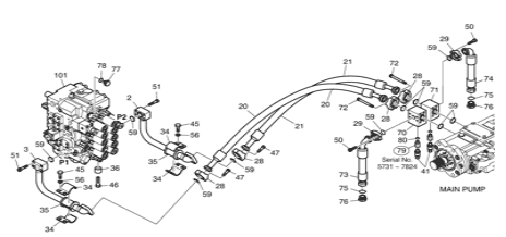 K1048145 DOOSAN DX225 Sensor de pressão para peças elétricas de escavadeira