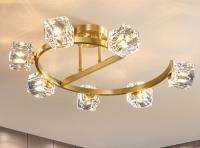 Contrôle en cristal d'interrupteur de lampe de plafond de la chambre à coucher créative LED de salon