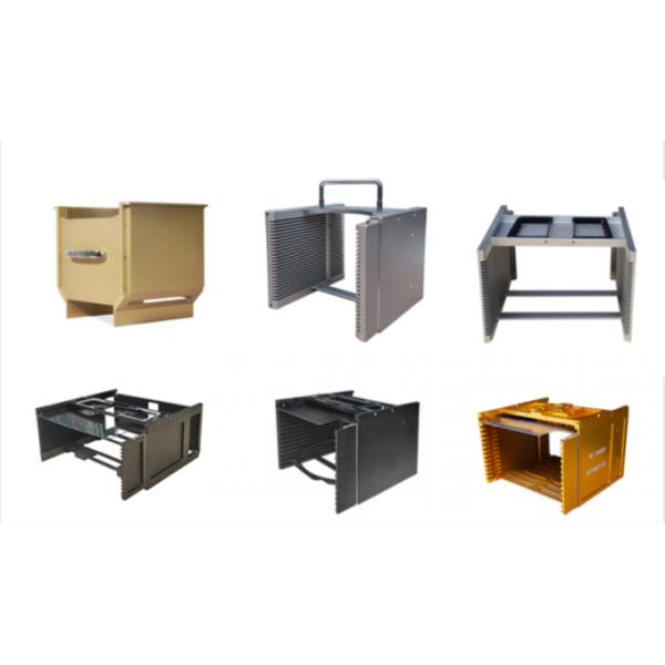 Caixa de cassete de wafer de metal de 6 polegadas para wafer de silício ou wafer de vidro teste de cozimento