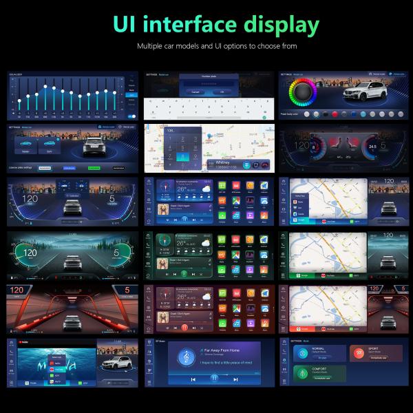 12.3inch Android 13 Qualcomm 680 8 Core Car Multimedia Player For BMW Series GPS Stereo With 3D UI Dual System