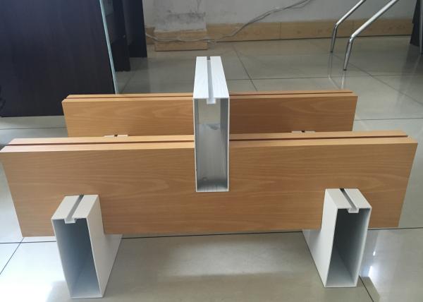 Easy Installation Commercial Ceiling Tiles White Profile Linear Metal Baffle Ceiling