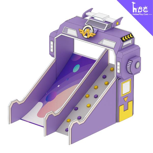 Haiber 8ft de glissière de terrain de jeux en plein air avec 4 étapes pour les enfants 3-12 ans