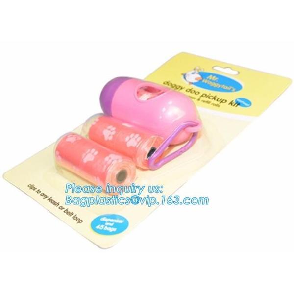 Environmental Protection Pet Dog Plastic Waste Garbage Bag Disposable Trash Bags, LED Disposable portable pet dog trash