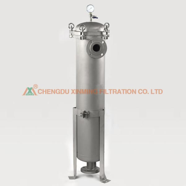 304 Stainless Steel Bag Filter , Industrial Filter Press For Slurry Water Treatment