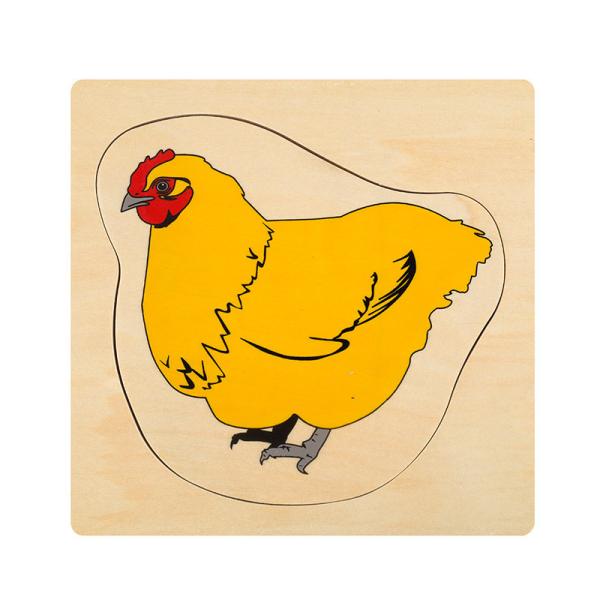 Montessori early childhood education toys growth process Montessori animals and plants men and women multi-layer puzzle