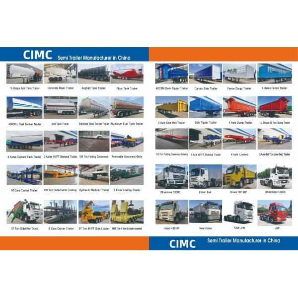 CIMC 2/3 Axles Single-bin High Quality Steel V Type 40-60T Dry Fly Ash Powder Cement Tanker Truck