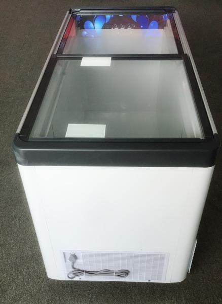 Direct Sale Price Ice Cream Display Freezer Island Refridgerators And Freezers with top sliding glass door