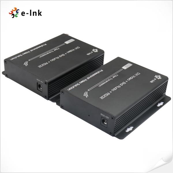 DVI + 1Ch Bidirectional Stereo Audio + 1Ch RS232 over Fiber Optic Extender