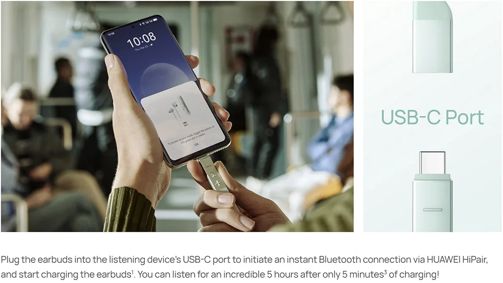 Hua Wei Freelace Pro 2 écouteurs sans fil montés sur le cou haute qualité sonore et longue durée de vie de la batterie