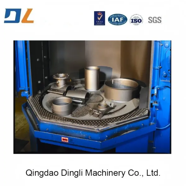 Wheel Sand Blaster Rotary Table Shot Blasting Machine for Steel Surface Cleaning