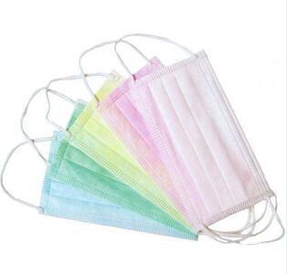 Disposable Medical Face Masks , Fluid resistant Tie-on/Earloop Dental Medical Facial Mask