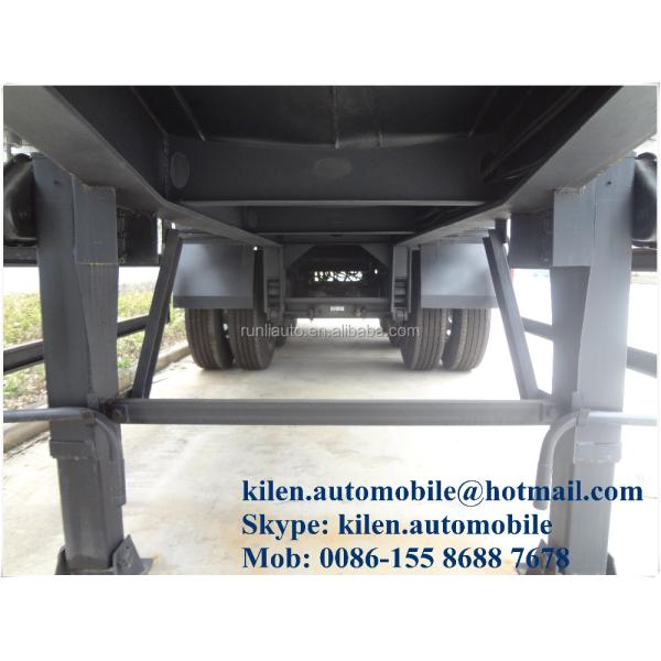 40000 Litres 3 Axle Fuel Tank Semi Trailer Four Compartments Heavy Duty Load