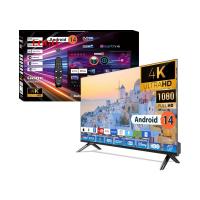 Televisión inteligente sin marco con una relación pantalla-cuerpo del 97% para uso doméstico y hotelero con base de plástico
