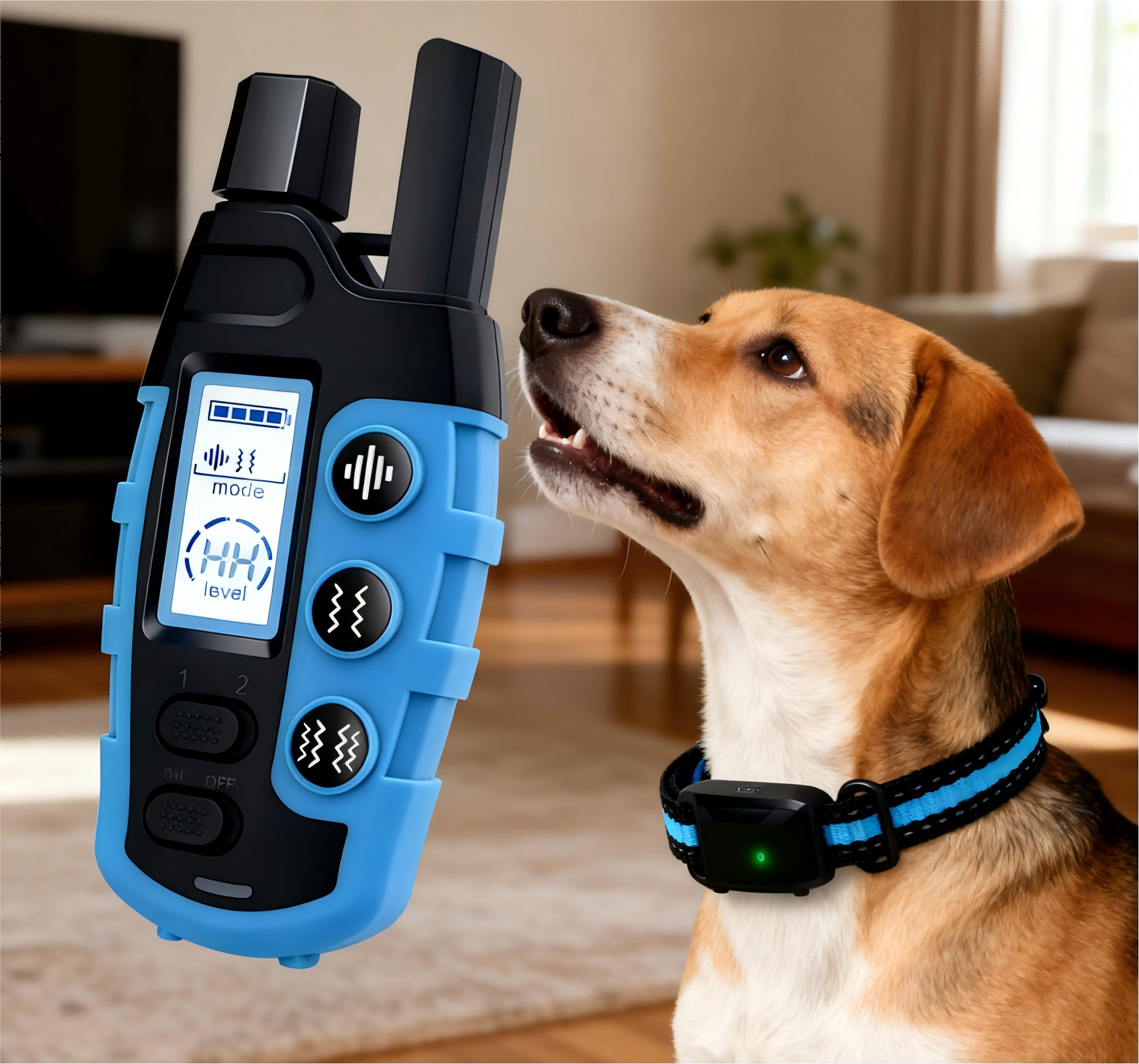 Smart Dog Bark Collar with Humane Anti-Bark Training Remote Control Rechargeable