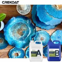 La limpieza de resina epoxi clara para artesanías de joyería y carpintería