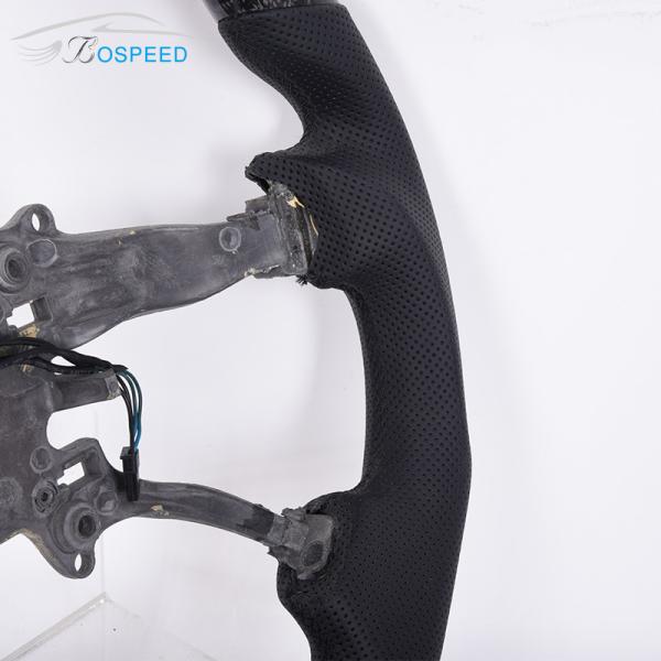 Customization Carbon Fiber Perforated Leather Steering Wheel For Land Rover