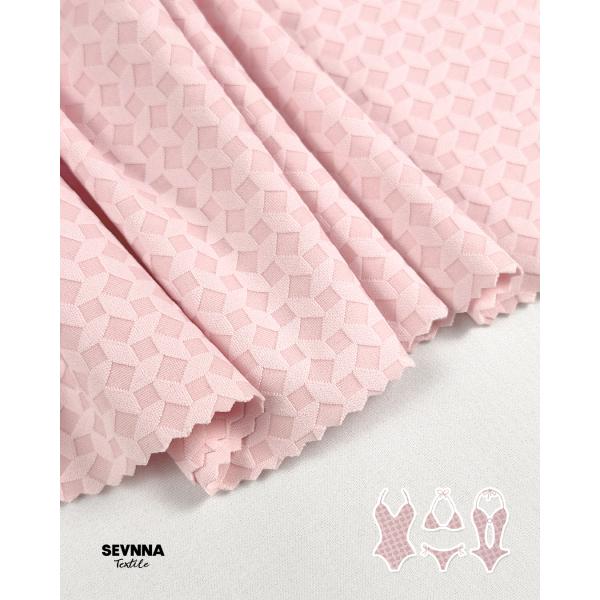 220gsm 81%Recycled Nylon + 19%Spandex Textured Swim Fabric for Swimwear