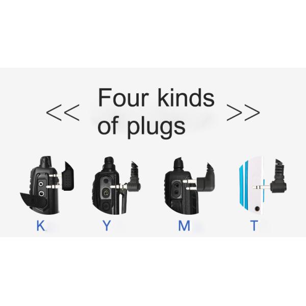 Wired Intercom Earphone Walkie Talkie Headset Radio Earpiece Headset 110±3dB Sensitivity