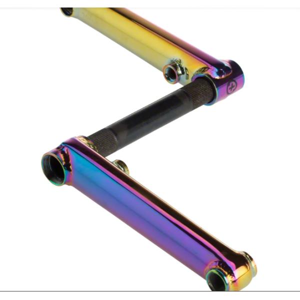 Anodized PVD Titanium Bike Parts Gr5 Ti6Al4V 19mm Spline Drive Cranks