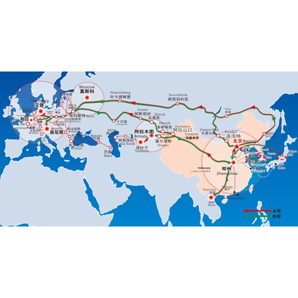DDP FOB Rail Freight From China To Germany Austria Poland France Sweden