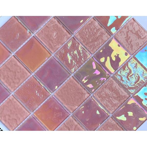 Hotel Swimming Pool Tile Glass Mosaic in Polished Blue Ocean Mix with Shining Surface