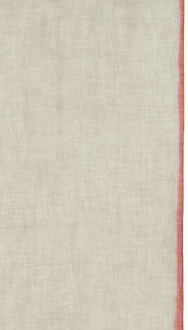 Contrast Border Wool Scarf