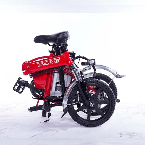 Mini 14 Inch Electric Bike , 48v Foldable Electric Bike Aluminium Alloy Frame