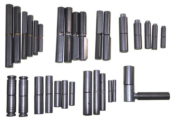 welding hinge piston hinge, barrel weld on hinge, material steel, finishing self color or zinc plating