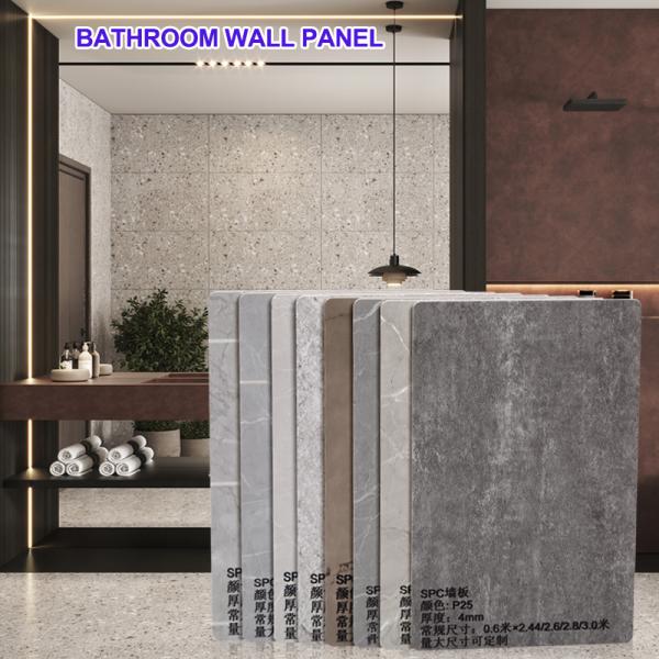 Factory Wholesale SPC Wall Panel Waterproof Moisture Resistant Bathroom Wall Panel For Hotel