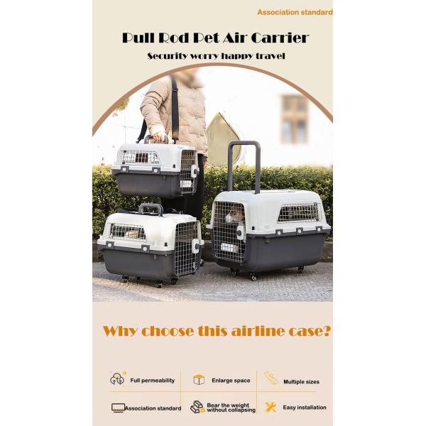 Button Closure Portable Pet Bag Large Capacity Cats Cage for Travel Products