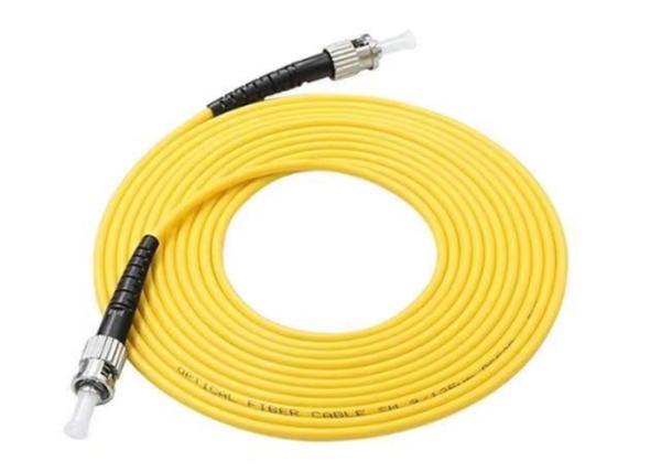 Single Mode Multi Mode ST To ST Simplex Fiber Optic Communication Cable 1m