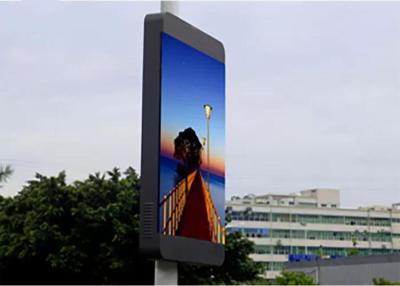 280W SMD2727 Street Light Pole LED Display 6000cd/sqm Roadside LED Display