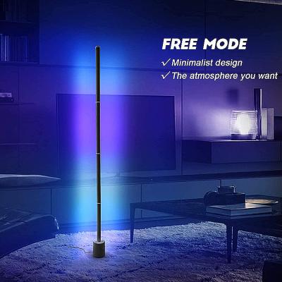 Lâmpadas de assoalho verticais de canto do diodo emissor de luz com WiFi de controle remoto 2.4G 1.5M Height