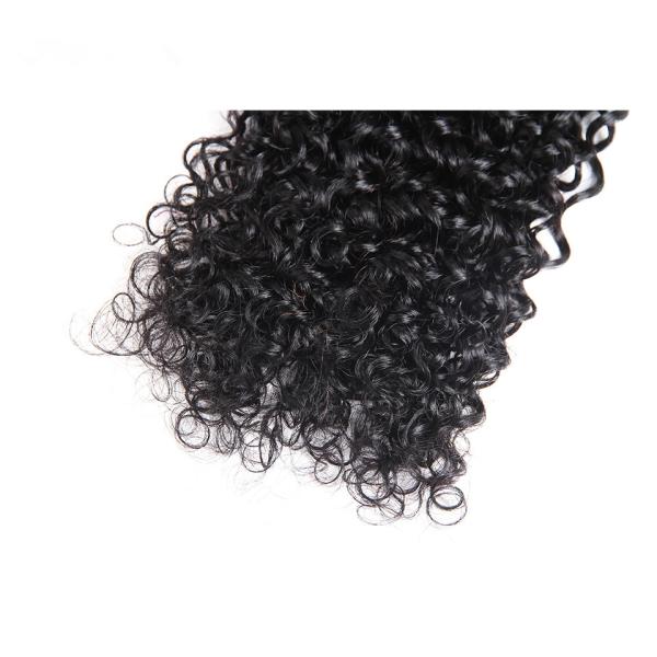8'' Kinky Curl Middle Part 100% Brazilian Virgin Hair Lace Closure For Ladys
