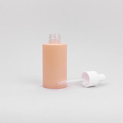 Garrafa de 60 ml PETG com cabeça de borracha branca para soros faciais