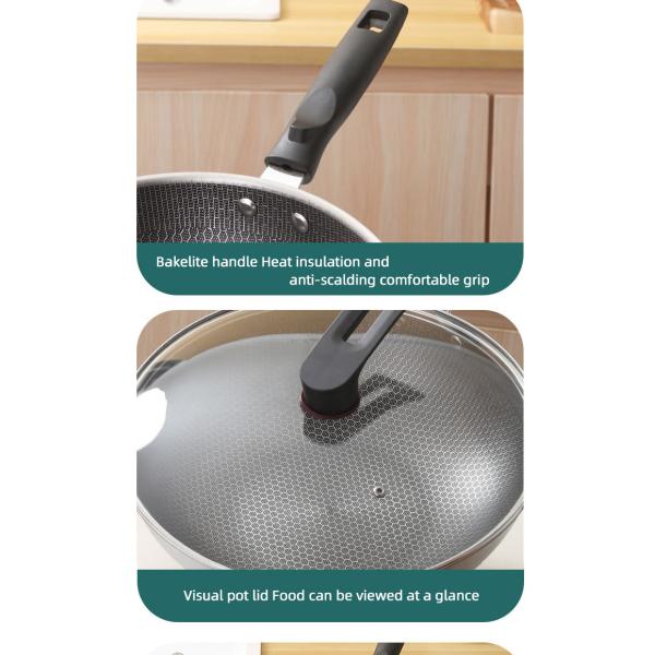 Серебряный варя металл кухни варя стекло лотка покрывает не сковороду ручки